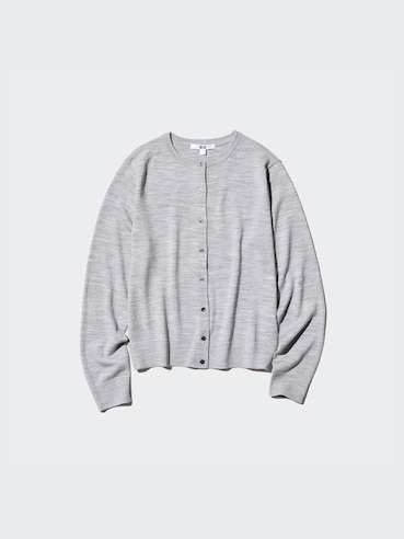 Merino Crew Neck Cardigan