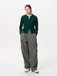 Merino Crew Neck Cardigan