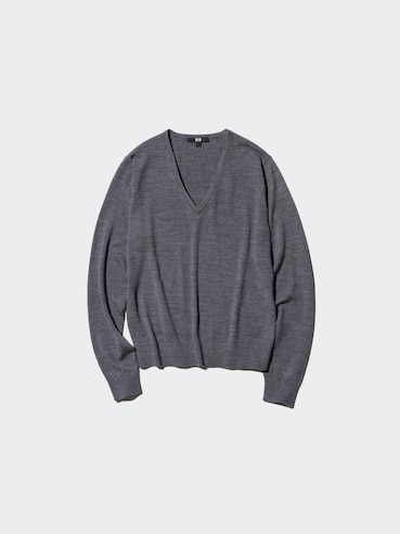 100% Merino V Neck Sweater