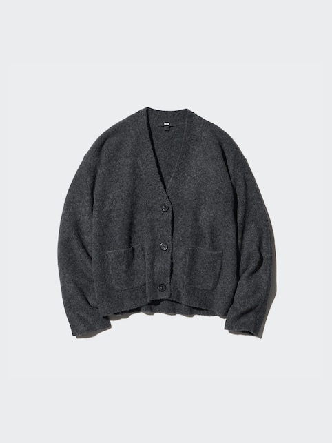 Souffle Yarn V Neck Short Cardigan