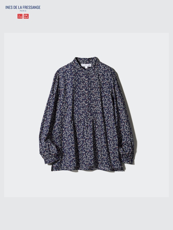 Pintuck Blouse (Print)