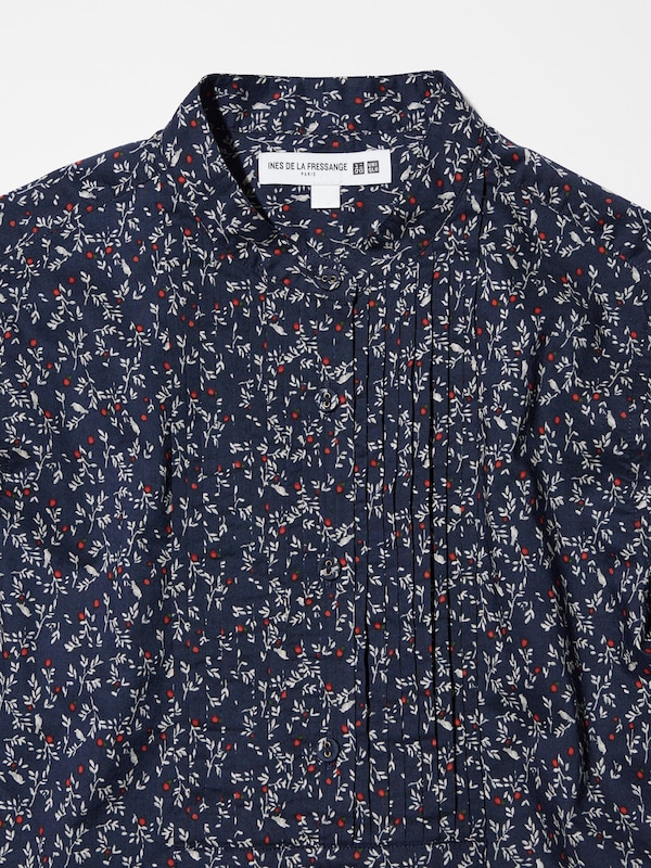 Pintuck Blouse (Print)