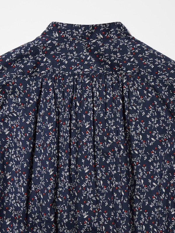 Pintuck Blouse (Print)