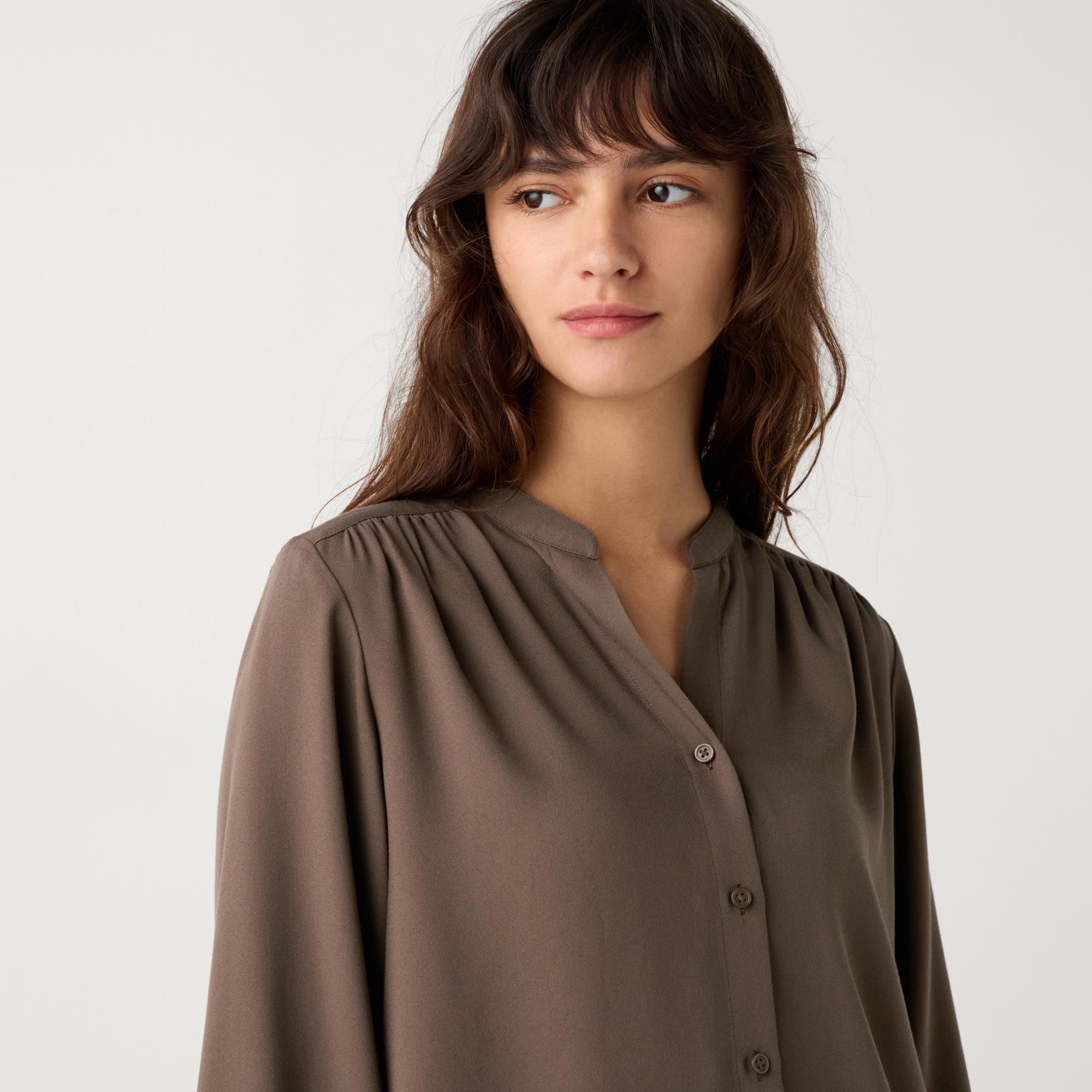 RAYON GATHERED BLOUSE