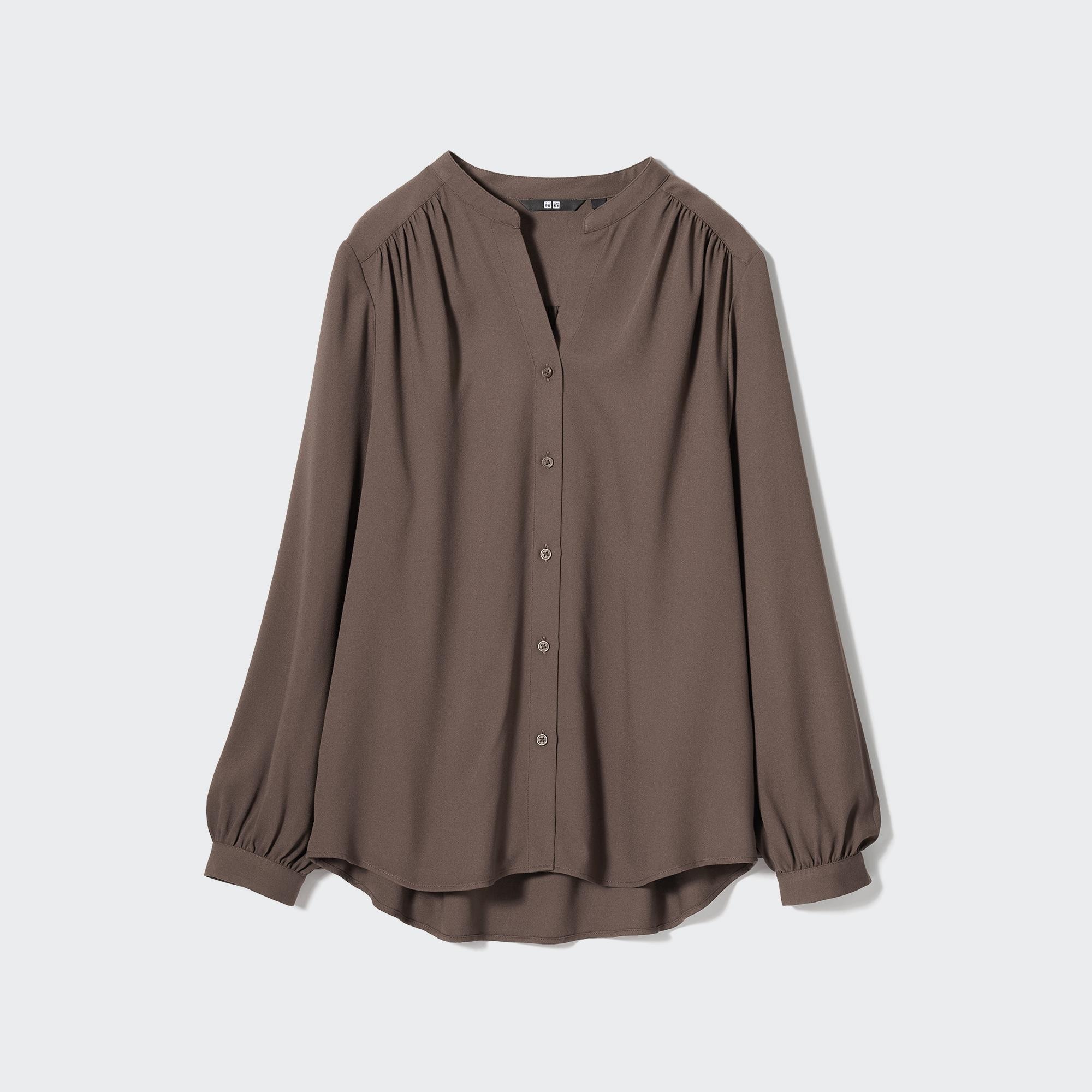 RAYON GATHERED BLOUSE