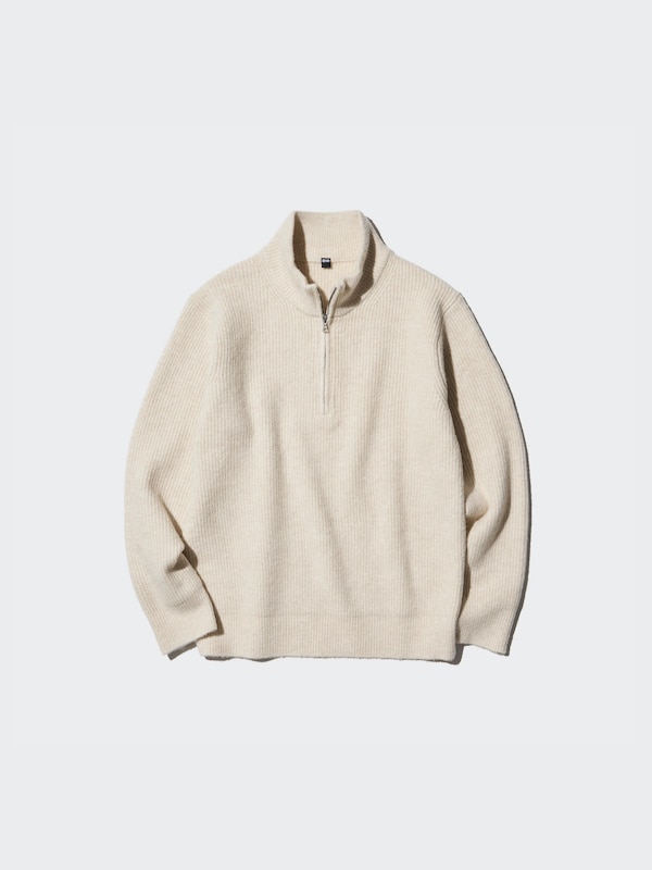 Soufflé Yarn Half-Zip Jumper