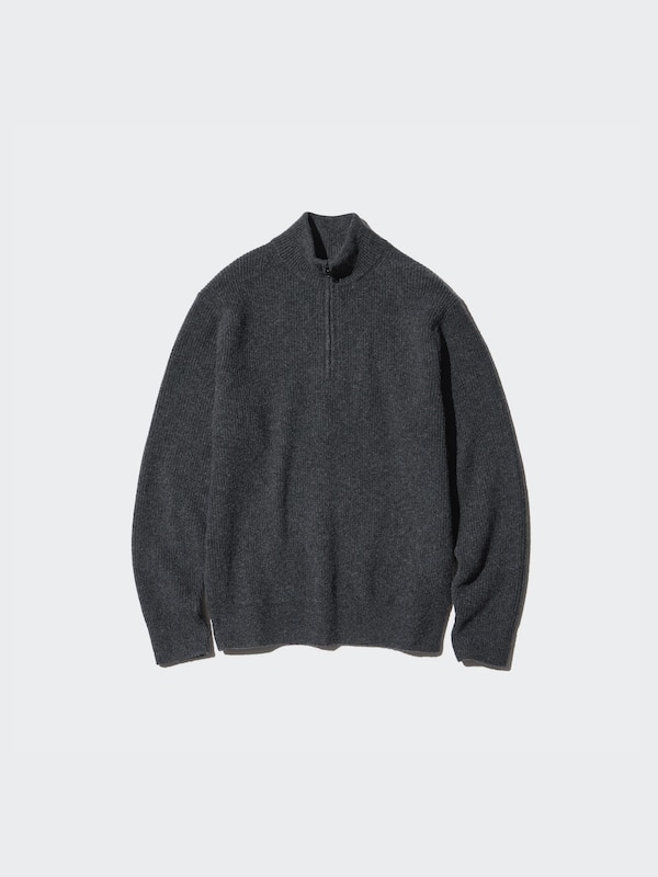 Souffle Yarn Sweater | Half Zip