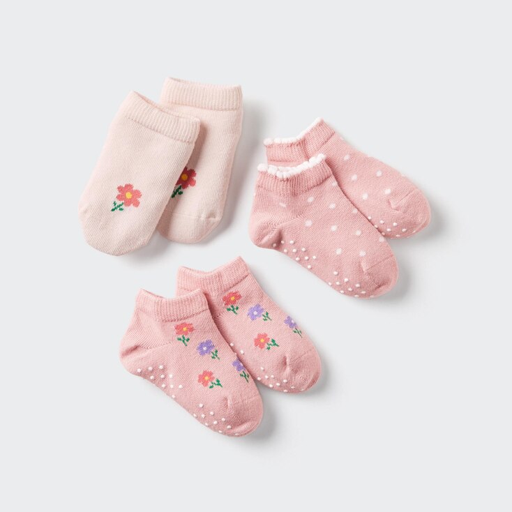 Uniqlo Calcetines (3 pares) - Rosa - 15-20