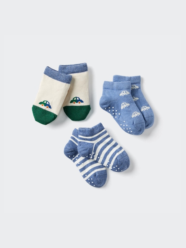 Baby Short Socks | 3 Pairs