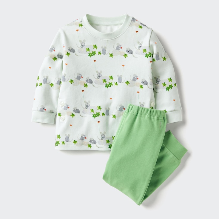 Uniqlo Algodón The Picture Book UT Pijama estampado - Verde - 18 -24 Mo