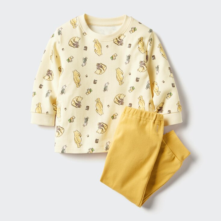Uniqlo Algodón The Picture Book UT Pijama estampado - Crema - 12-18 Mo
