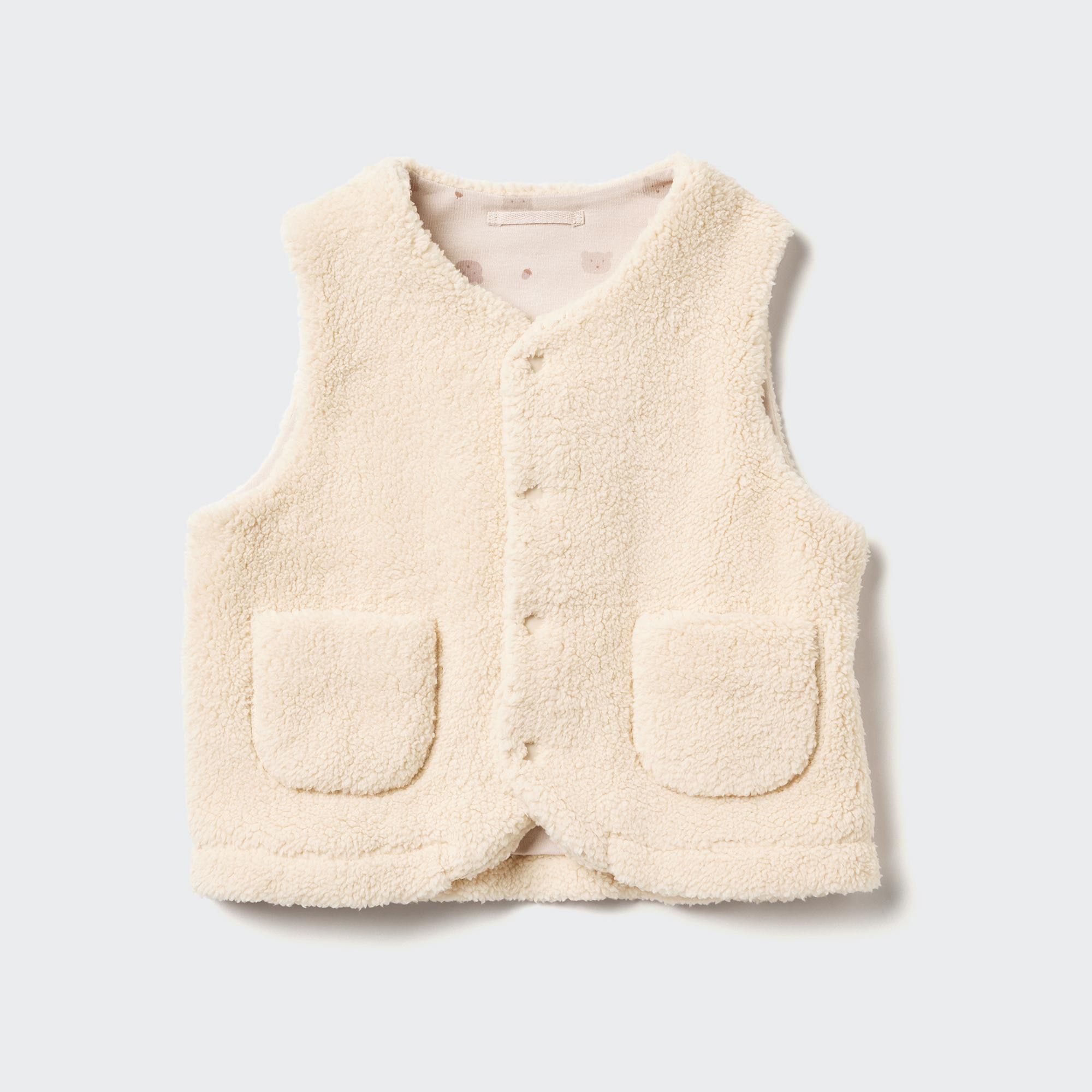 PILE LINED FLEECE VEST