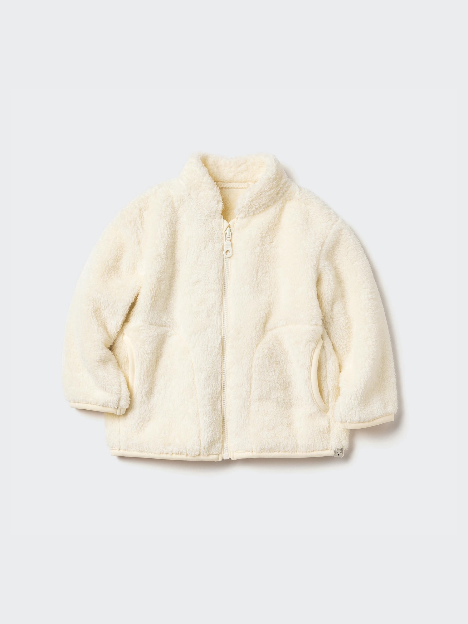 FLUFFY YARN FLEECE FULL ZIP JACKET Off White Age 12 18M 80