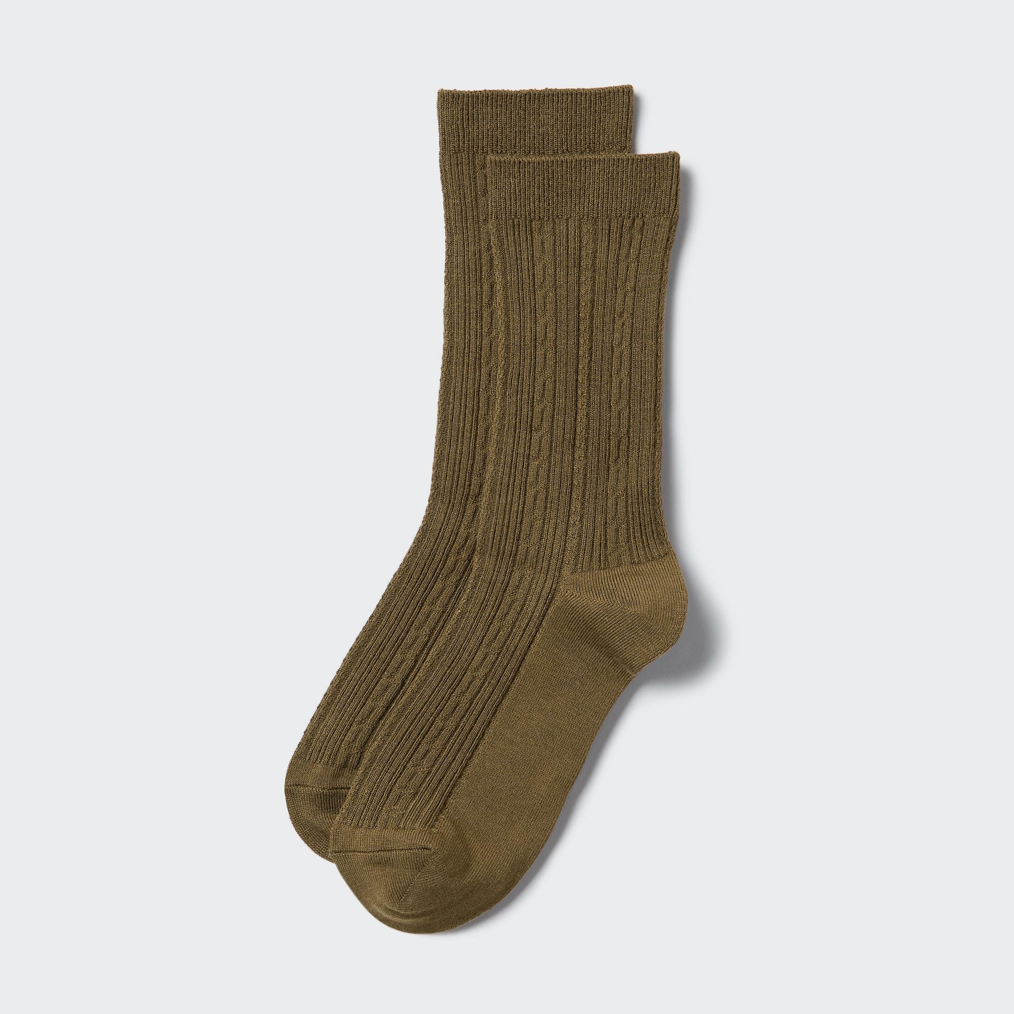 HEATTECH SOCKS (CABLE RIBBED)