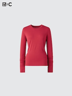 HEATTECH Extra Warm Cashmere Blend Crew Neck T-Shirt (Long Sleeve)