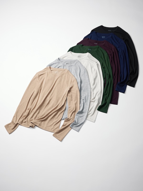 T-Shirt en Cachemire mélangé HEATTECH Extra Chaud