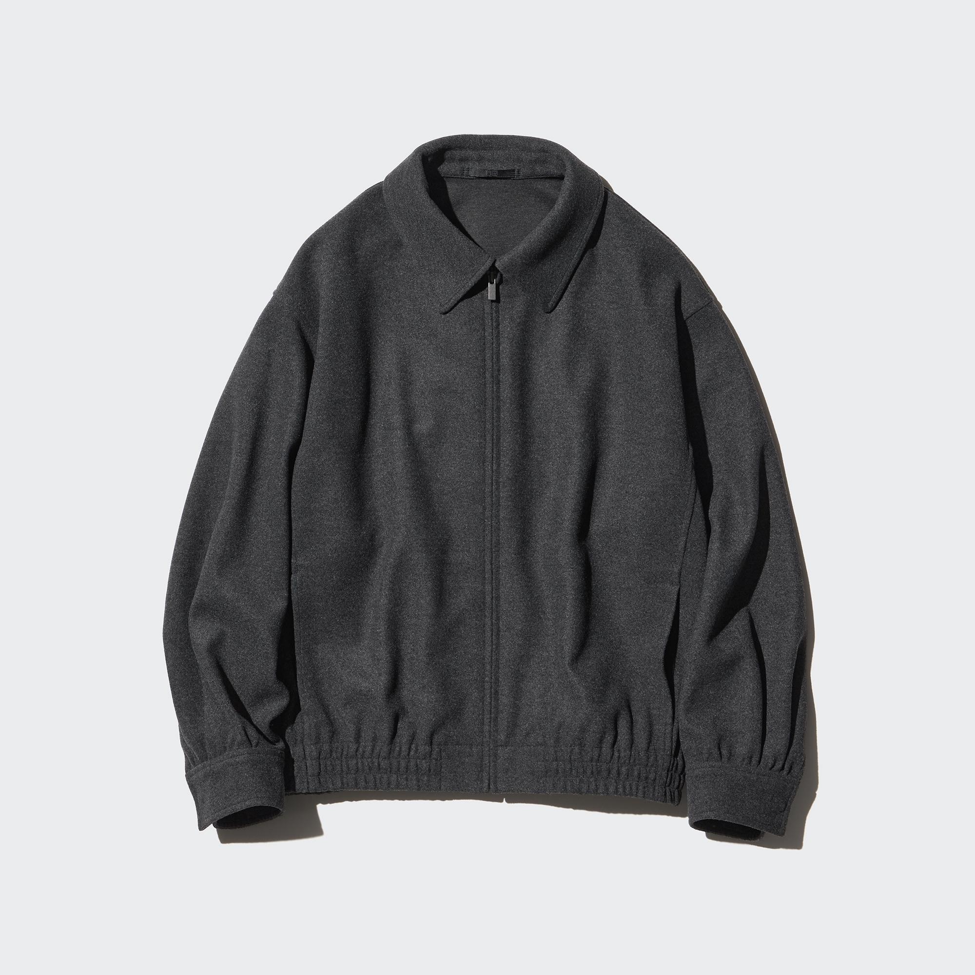 BRUSHED JERSEY OVERSIZED BLOUSON