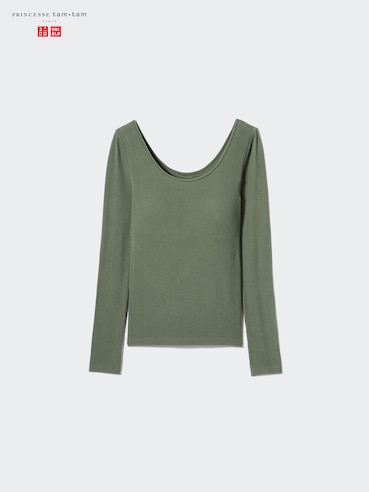 PRINCESSE TAM.TAM HEATTECH EXTRA WARM Ribbed BRA TOP