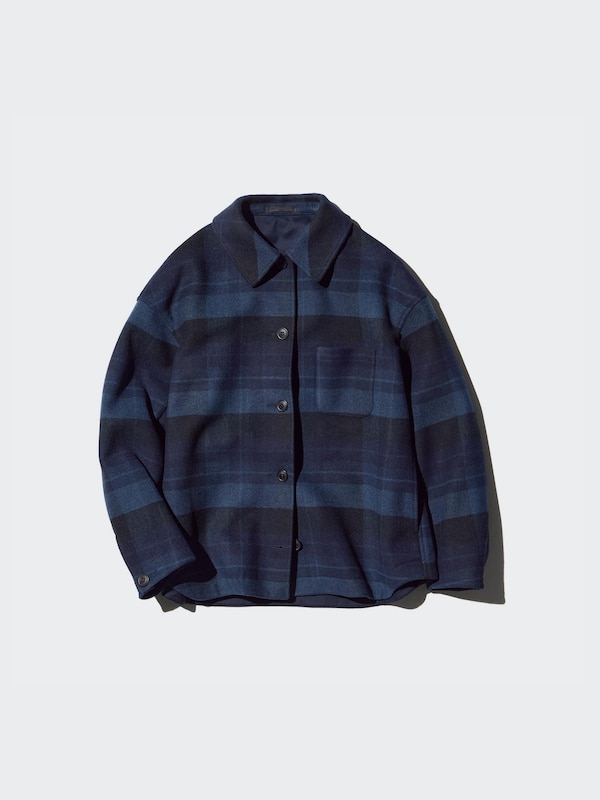 Oversized Short Jacket | Checked