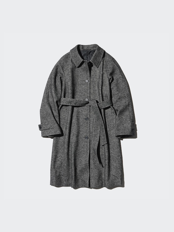 Single Collar Tweed Coat