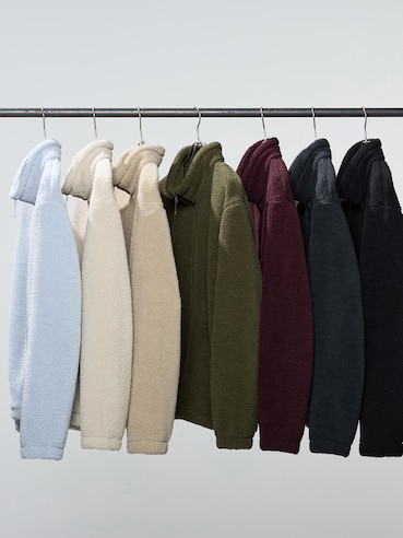 PILE LINED FLEECE FULL-ZIP JACKET