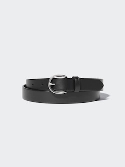 Italian Oiled Leather Narrow Belt