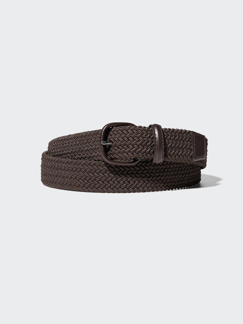 Leather Combination Mesh Belt_37