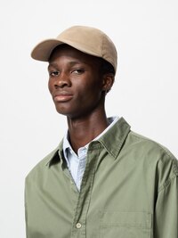 UV Protection Twill Cap | Faux Leather