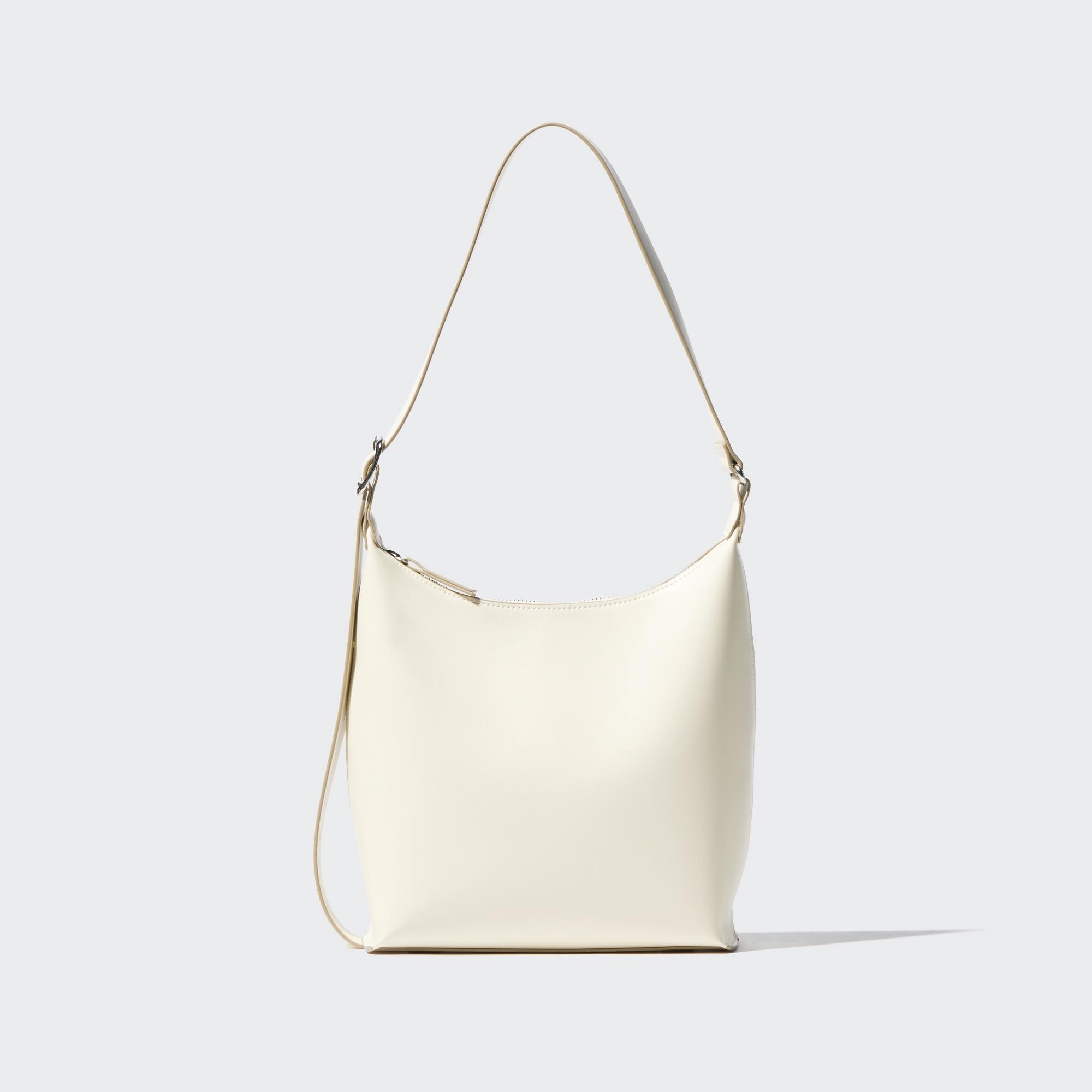 FAUX LEATHER SQUARE SHOULDER BAG