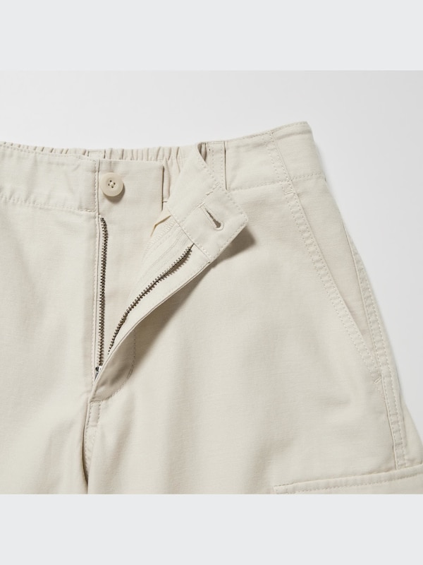 Wide Straight Leg Cargo Trousers (Long)