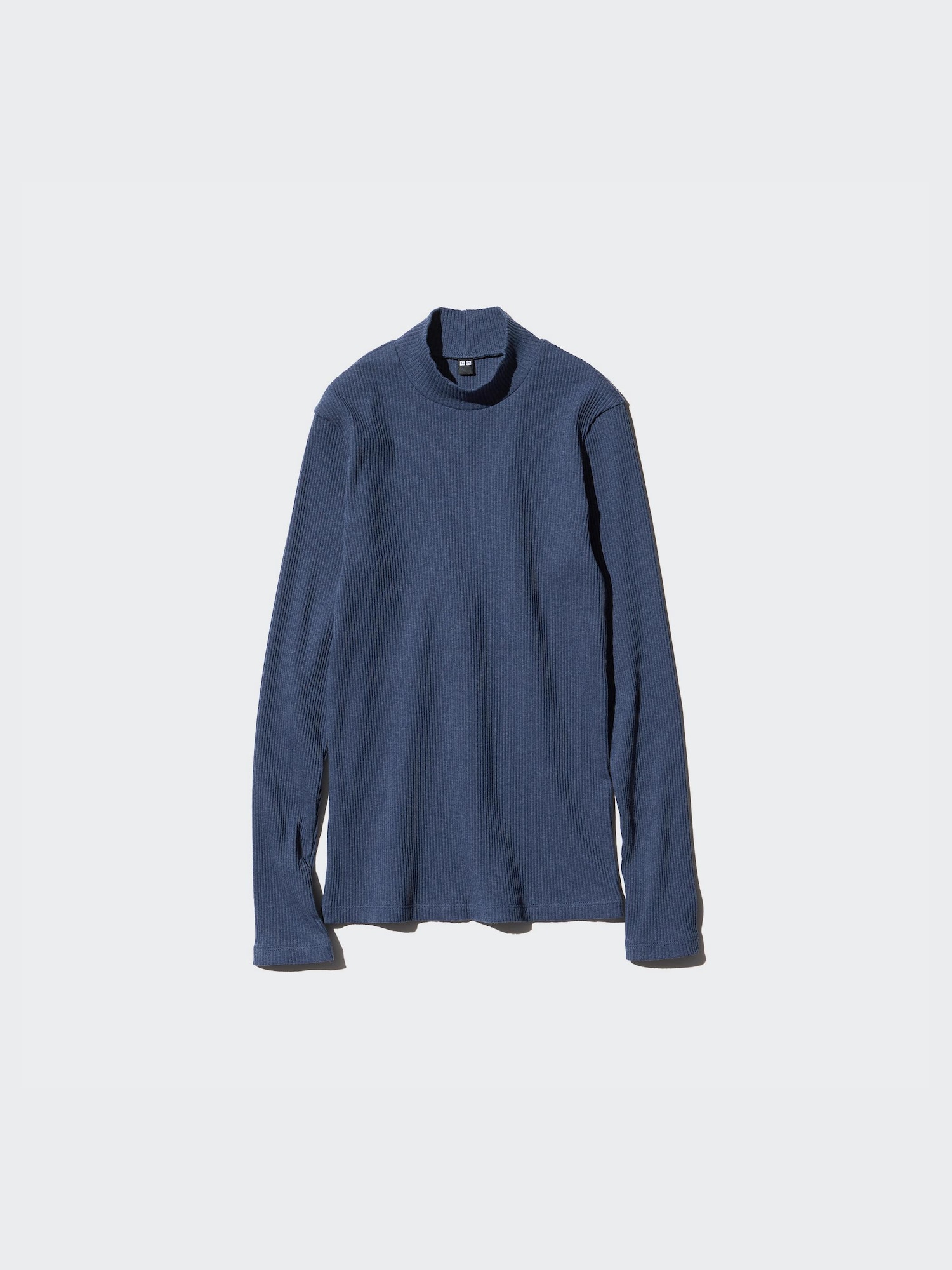 Women's Ribbed High Neck T-Shirt (Long Sleeve) | UNIQLO GR