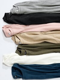 Soft Knitted Fleece Crew Neck T-Shirt