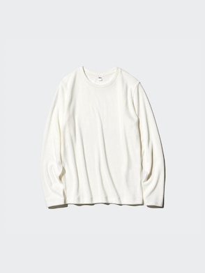 HEATTECH Fleece Crew Neck Long Sleeve T