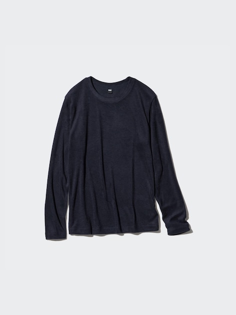 HEATTECH Fleece Crew Neck Long Sleeve T