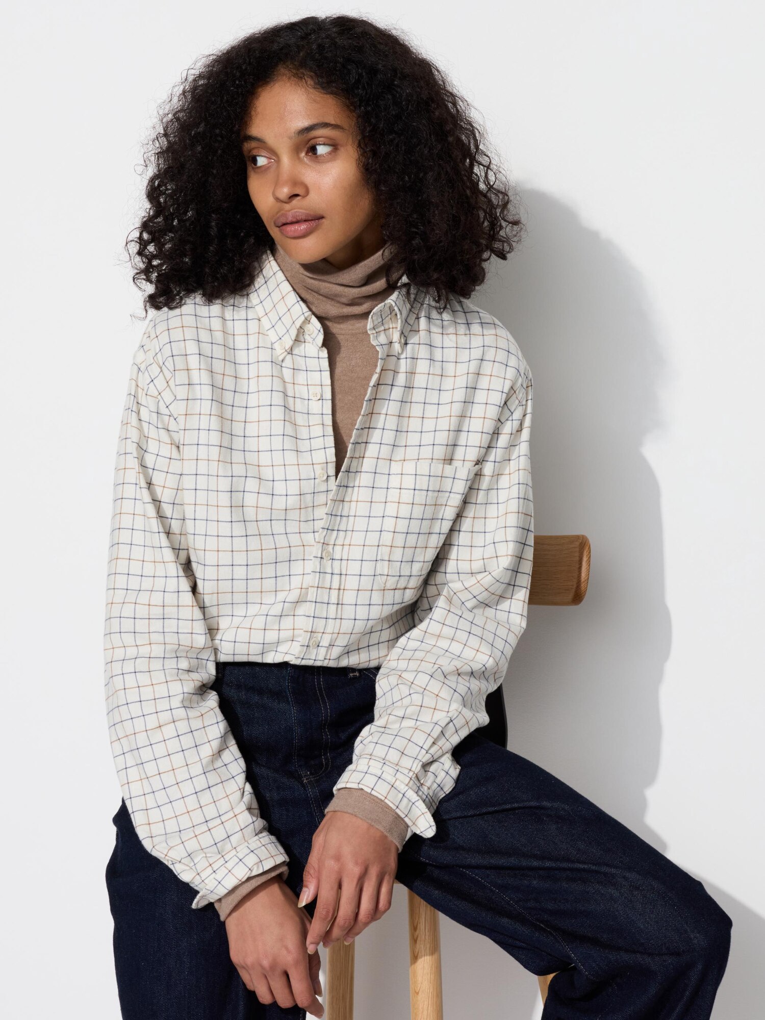 FLANNEL CHECKED LONG SLEEVE SHIRT | UNIQLO CA