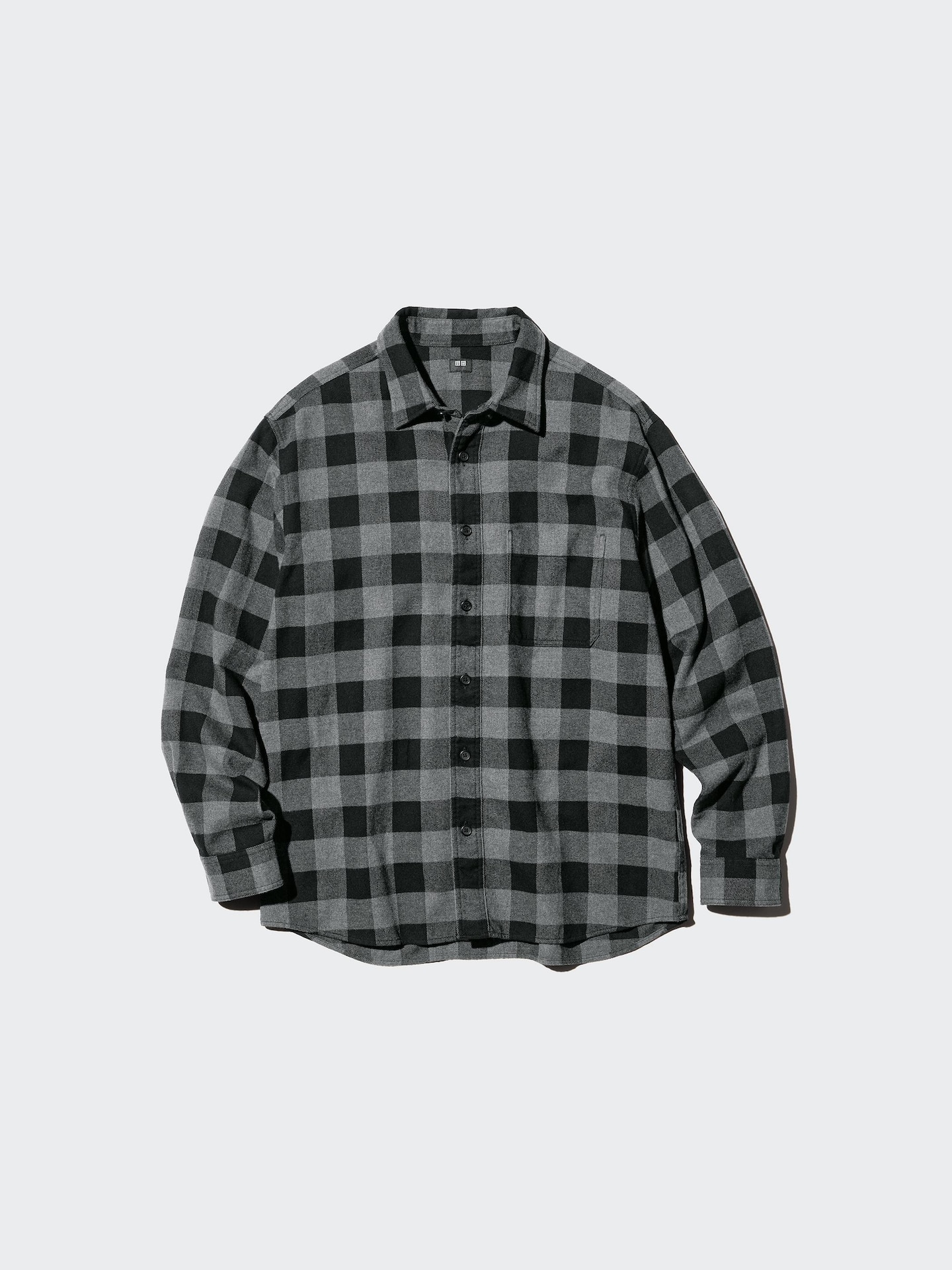 Фланелевая рубашка Uniqlo в клетку, цвет: Тёмный зелёный — фото 5