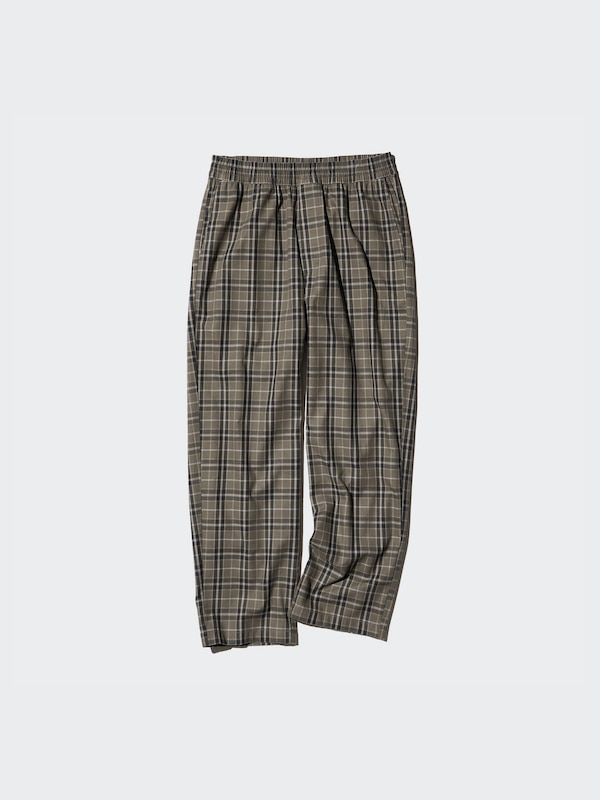 Flannel Easy Ankle Pants | Checked