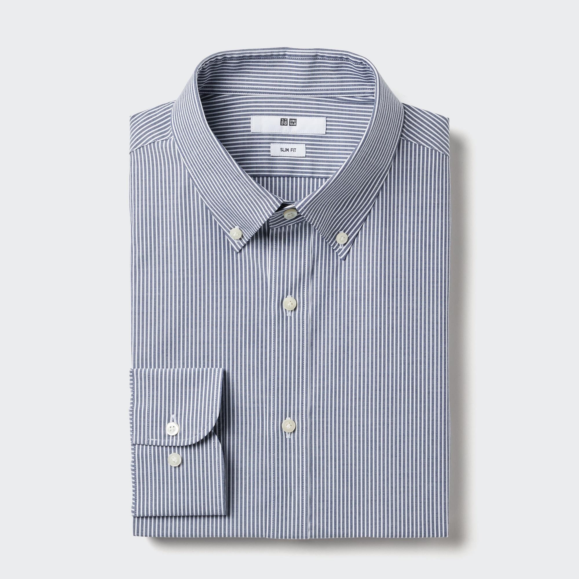 Easy Care Stretch Slim-Fit Shirt | Striped