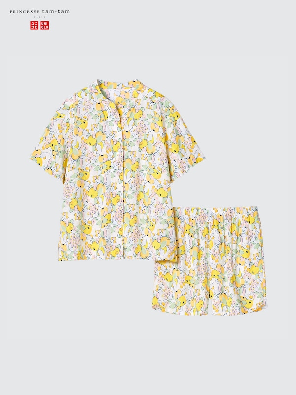 Printed Short-Sleeve Pajamas
