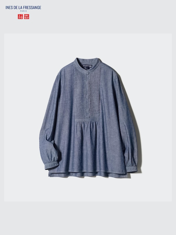 Dungaree Pintuck Blouse