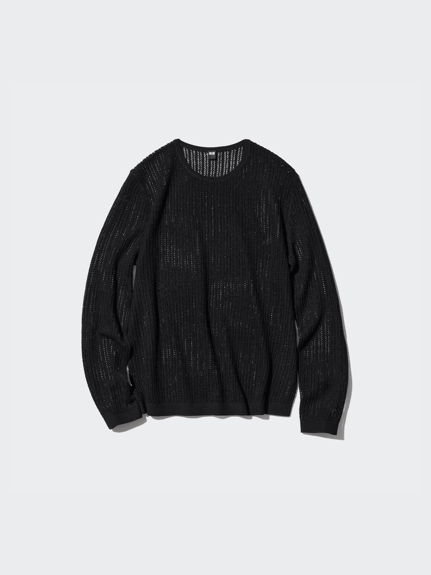 Uniqlo black crew neck sale