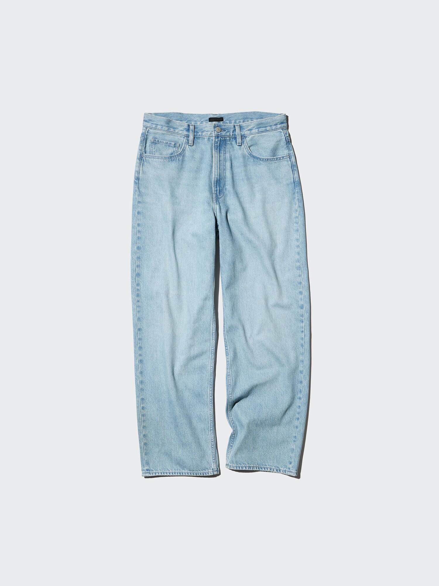 Uniqlo Jeans Large Droite Homme Bleu 33