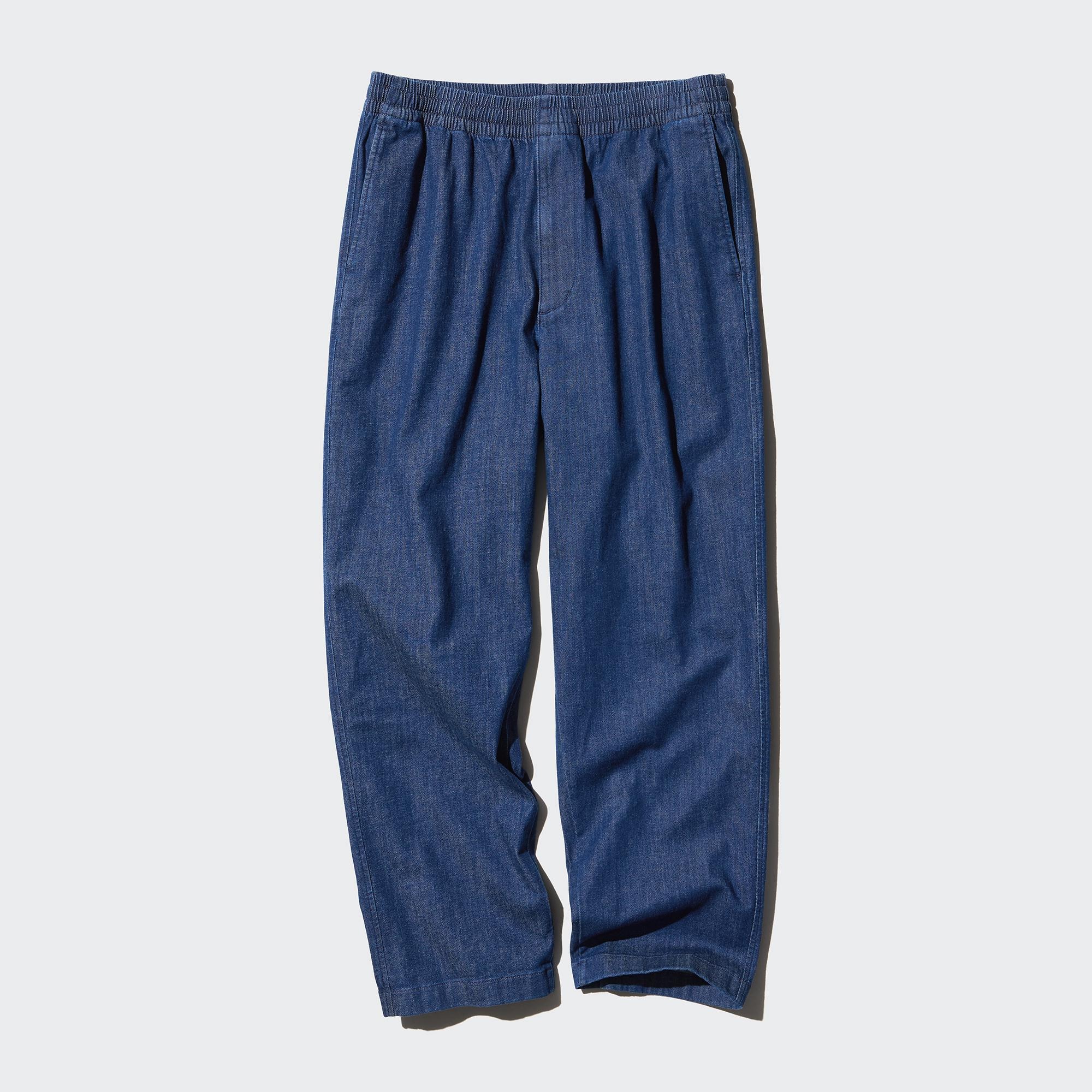 STRETCH EASY DENIM ANKLE PANTS