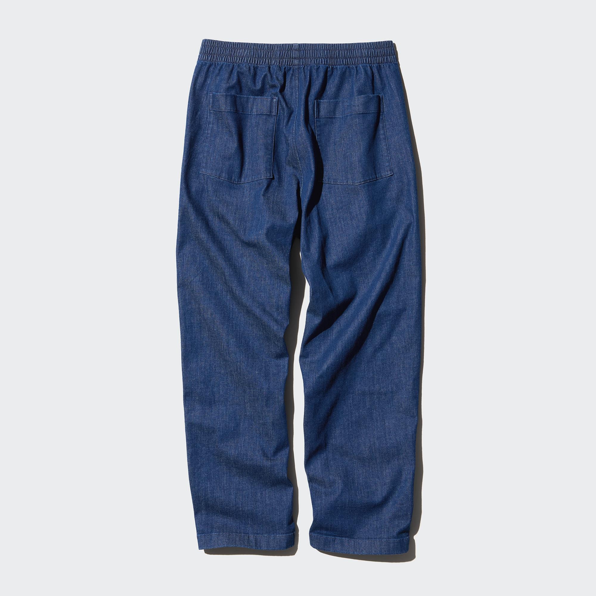 STRETCH EASY DENIM ANKLE PANTS