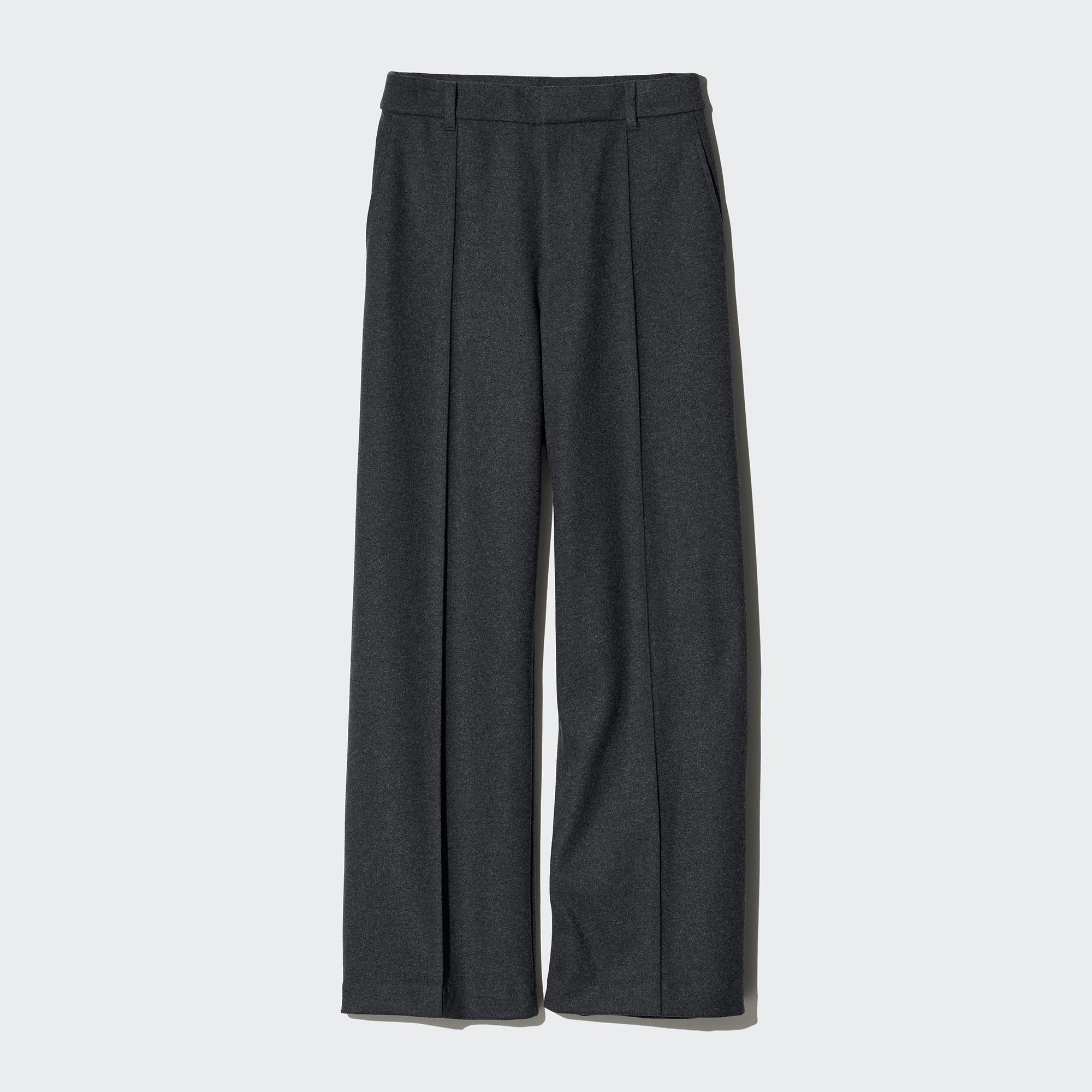 BRUSHED JERSEY WIDE PANTS