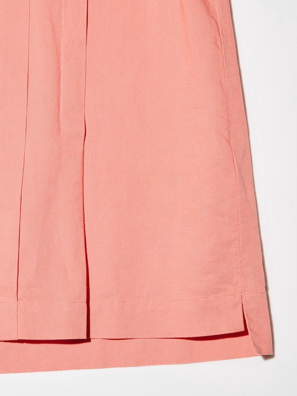 Linen-Blend Sleeveless Blouse