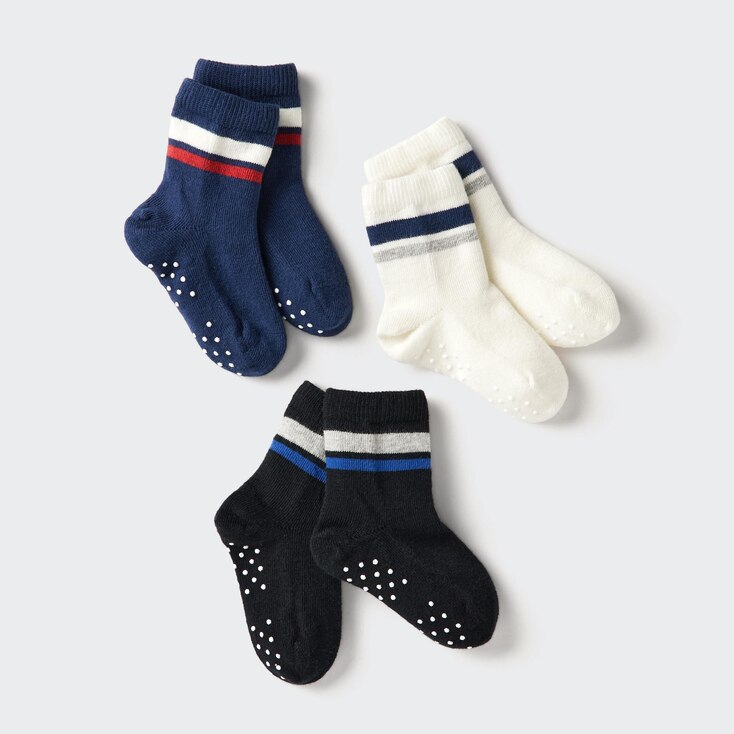 Uniqlo Algodón Calcetines (3 pares) - Azul - 20-24