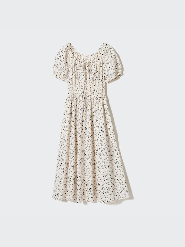 Volume Sleeve Dress | Printed