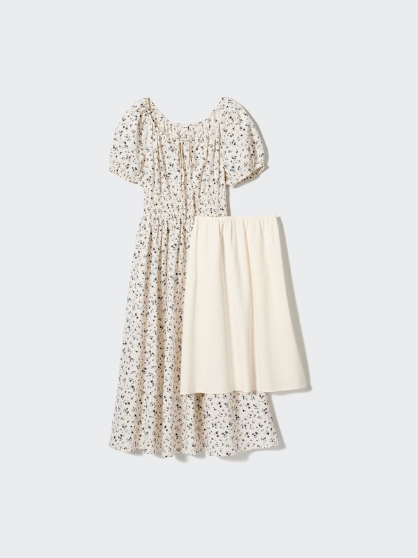 Volume Sleeve Dress | Printed