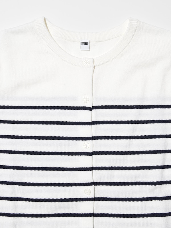 UV Protection Striped Long-Sleeve Cardigan